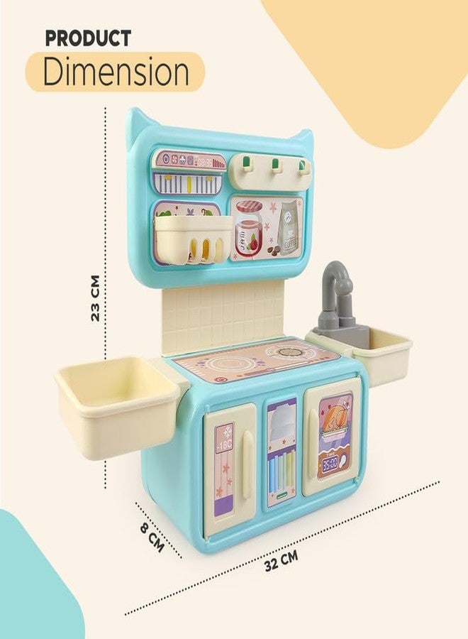 NHR Dream My Home Kitchen Set, Kitchen Set for Kids Girls Big Cooking Set | Kitchen Set | Cooking Pretend Play Set | Kitchen Toys | Girls Toys | Realistic Cooking Action (3+ Years) - Image 5